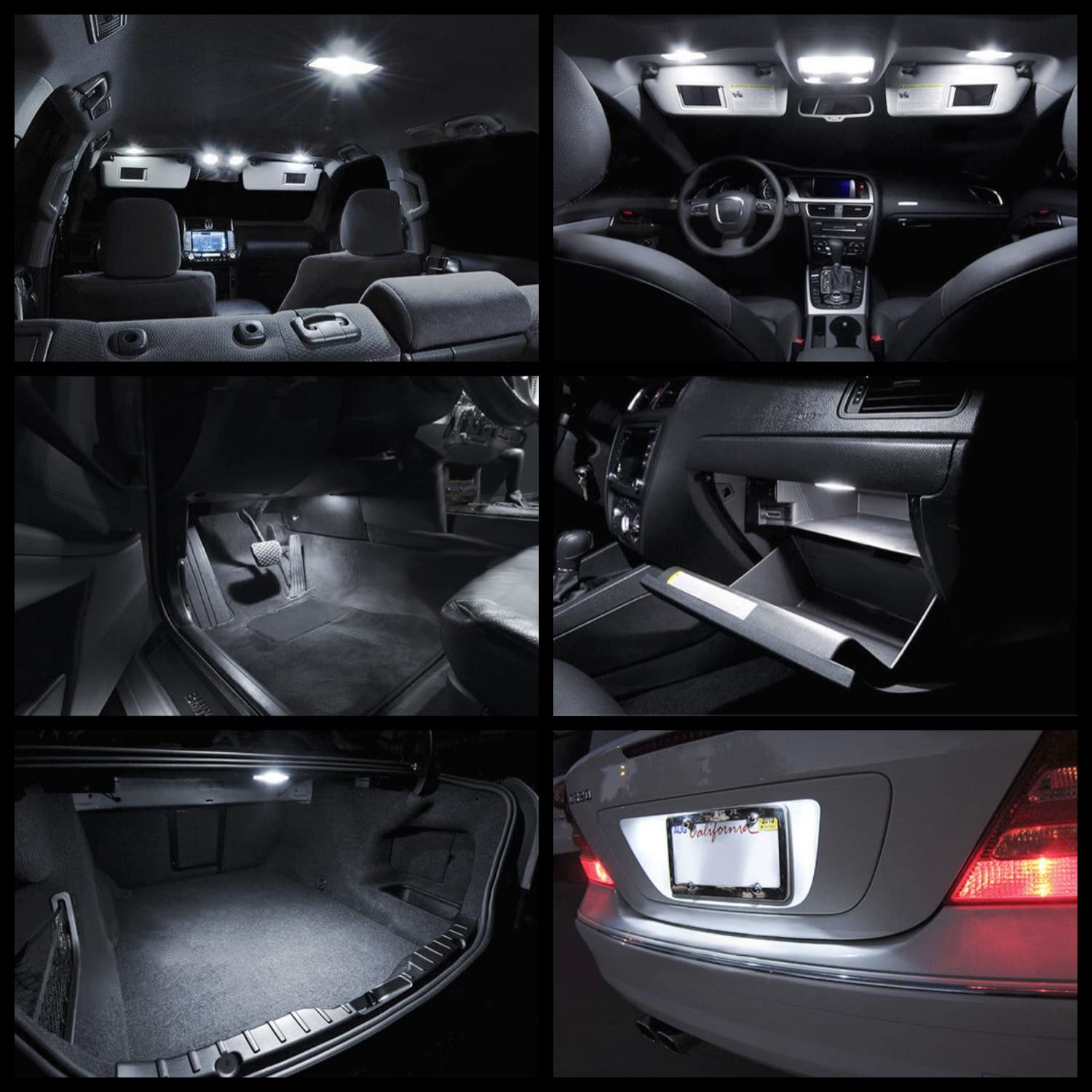 その他 LED Interior Light WIYBYDM RX8 White Interior LED Lights Bulb Kit for Mazda RX-8 RX8
